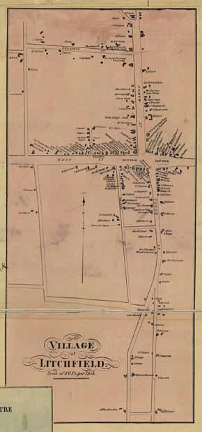 Litchfield 22 Map of Litchfield County, Connecticut 1859