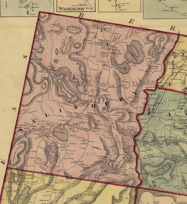 SALISBURY Map of Litchfield