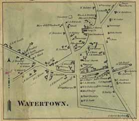 Watertown Map of Litchfield