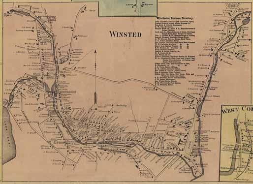 Winsted Map of Litchfield