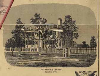 The Deming House, Erected 1793 Adelphic