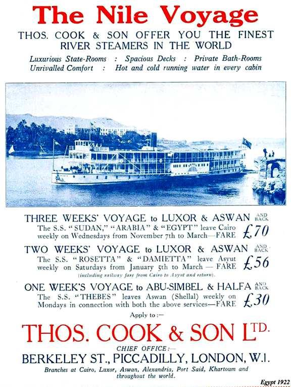The original owner and operator of the SUDAN was the world-renowned Thomas Cook & Son travel agency.