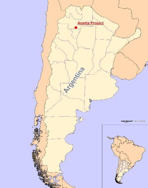Anetta (Salta) Project Location The project is located close to Rosario de la Frontera City, 170 km south from Salta s capital province, Argentina.