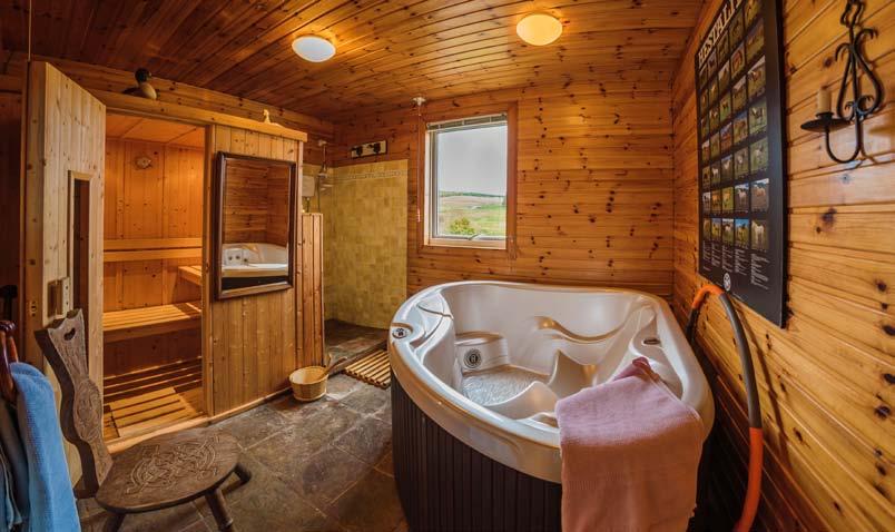 Three further Bedrooms. Bathroom. Health suite with Sauna, Jacuzzi and Shower.