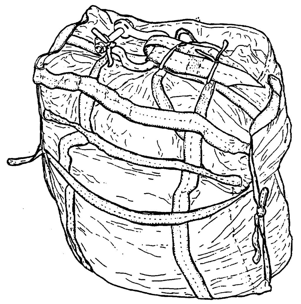 Figure 2-43. Packing Completed, G-12D Parachute. (10) Completing the log record.