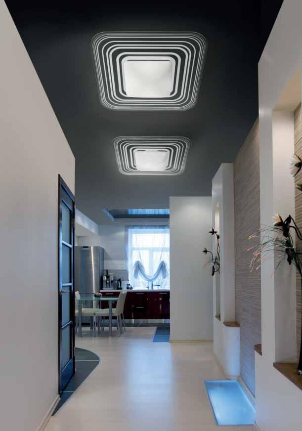 CORADesign: Mattia Chinellato 35-45-65 CORA 35 TYPE: Wall/ceiling lamp DIFFUSER: milk white flashed blown glass with satin finish.