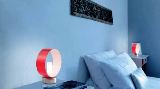 TYPE: Bedside lamp DIFFUSER: Milk white flashed blown glass.
