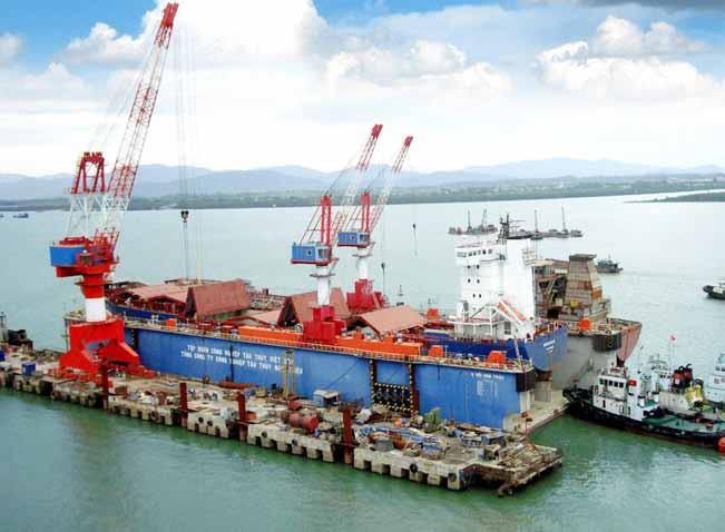 Ship repair Located near the busy sea trade route from Indian ocean to Pacific ocean, SBIC s shipyards