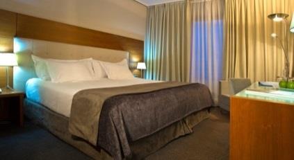 The elegant, modern rooms include free Wi-Fi and a flatscreen TV.