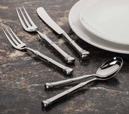 The flatware is grade rolled Soprano TM 1/10 Forged handles are the heaviest and thickest handles made!
