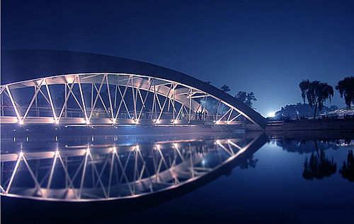 Crescent Lake bridge at Dhaka