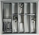 steel finish piece 9 114 998 Knife holder, type 3, stainless steel finish piece Cutlery tray OrgaTray Premium 2 58 9 079 335 Cutlery tray OrgaTray