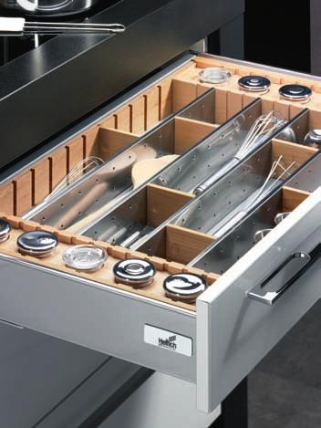 The InnoTech drawer system offers huge scope for personal choice - it offers extra value for your