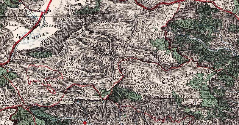 Tuno, N i Mulahusić, A.: Generelna karta Bosne i Hercegovine razmjere 1:150 000 39 Na listovima koji zahvataju dijelove Jadranskog mora, duž obalne linije nije prikazan reljef morskog dna.