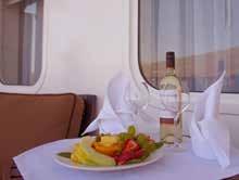 WITH WINDOW This large stateroom provides a cozy atmosphere and spectacular river views through generously sized windows.