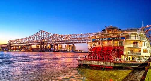 ROUNDTRIP NEW ORLEANS Aboard the Iconic American Queen 5-DAY VOYAGE For those looking for a brief encounter with the historic south, this is the perfect journey for you.