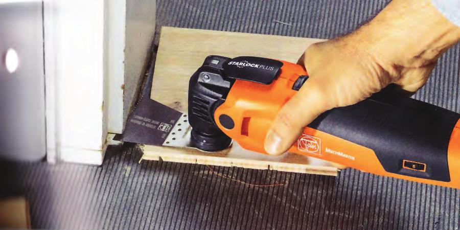 FEIN Power Tools created the MultiTalent, Undercutting Chip-free, flush-cut capability Scraping