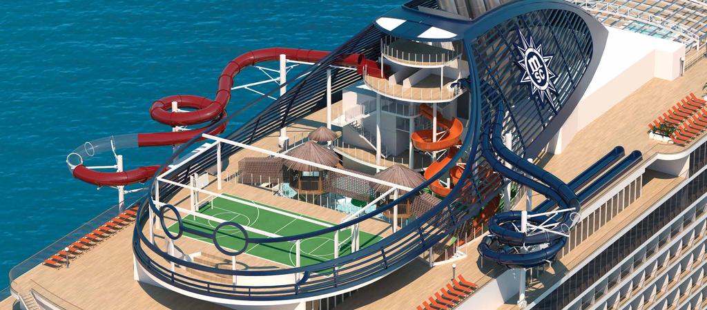 TIS IS NOT JUST ANY AQUA PARK AT SEA This is the first ship to feature Slideboarding technology a
