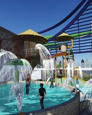 TE MOST INTERACTIVE AQUA PARK AT SEA With its multi-story Aqua Park, MSC Seaside offers one of the