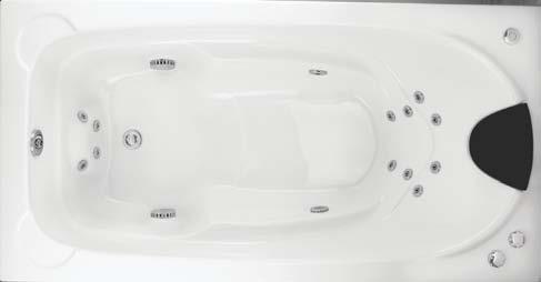 Hydrotherapy Spa Bath Elise 1550 x