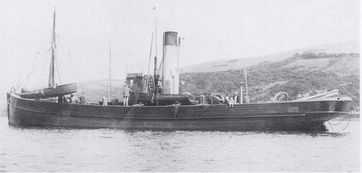 Name of Vessel in Fowey Cruden Bay The Cruden Bay was built as a wooden steam trawler for a T. Davidson who owned a number of trawlers in 1889.