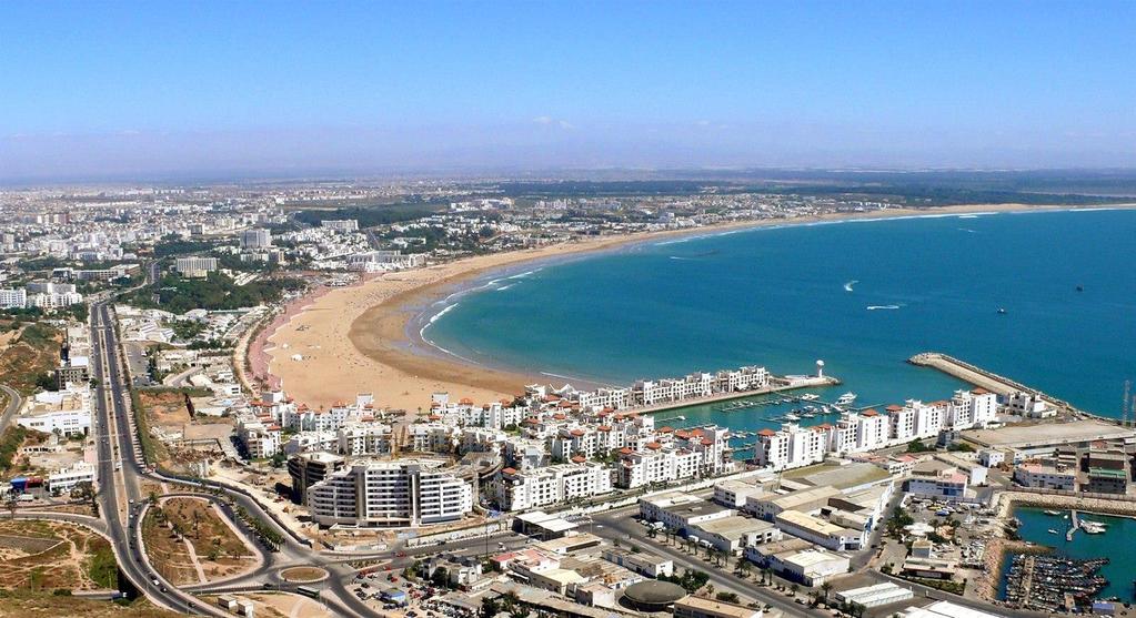 About Agadir With its tempered climate and beautiful bay, Agadir remains the most attractive seaside destination in Morocco and the second destination in terms of tourism arrivals in the country only