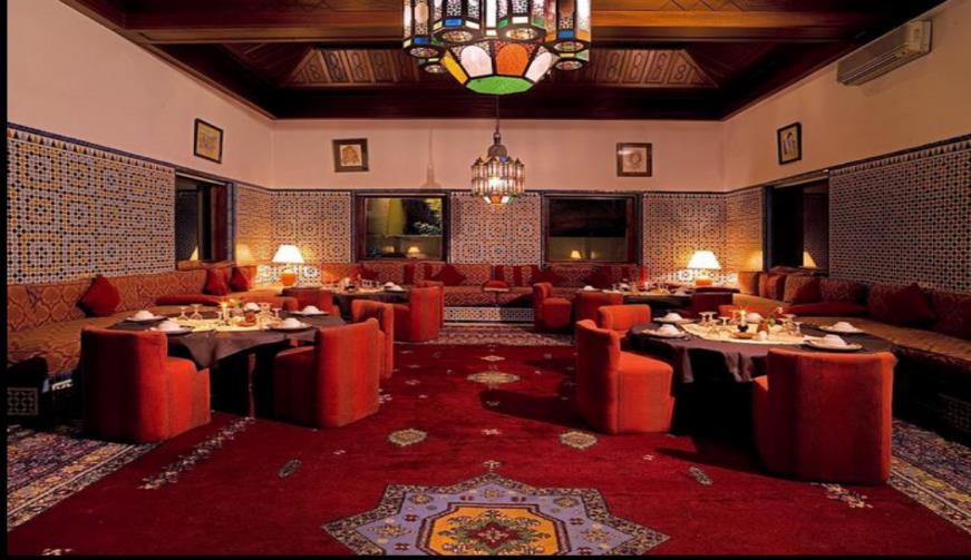 distributed in 4 separate rooms A Moroccan restaurant which can hold