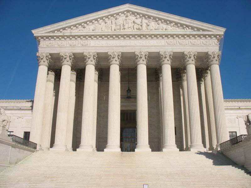 The Supreme Court building, located in Washington D.C., across the street from the U.S. Capitol, was designed by architect Cass Gilbert.