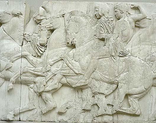 Horsemen,Procession from the Ionic frieze, north side of the