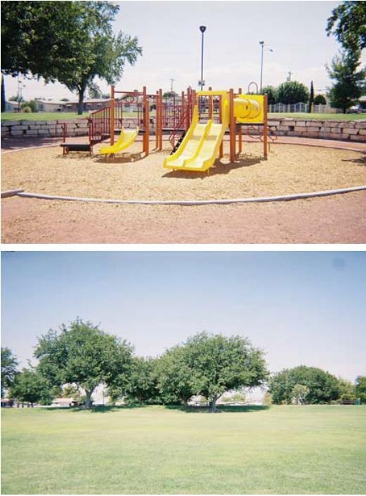 Valley View Park 2000 Bennett Street 5 Acres Established: 1965 Playground equipment with sidewalk games Individual picnic pads Basketball courts Unlighted baseball diamond Walking path Open space