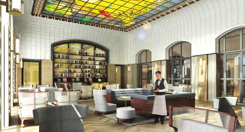 The hotel will feature an eclectic mix of restaurants, bars and lounges throughout the historical ground floor including the return of the famous Brasserie which will be reopened under the care and