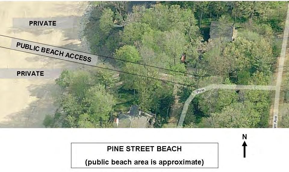 Recreation Inventory (cont d) Pine Street Beach, Lake Street Beach, and Pier Street