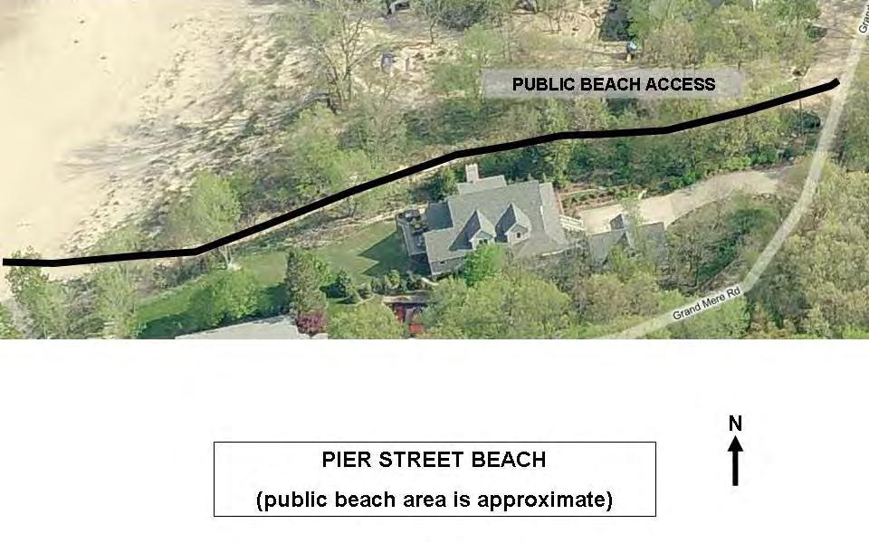 The beaches all have informal street parking and sand pathways to the beach.