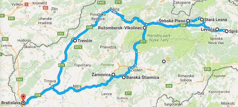 6 days tour with total of 920 km / 570 miles on the road.