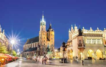 Po dolasku, kraći razgled glavnog grada Slovačke republike: Bratislavski dvorac, vrata sv. Mihaela, katedrala sv. Martina, stara vijećnica, Narodno kazalište,... Nastavak putovanja za Krakow.