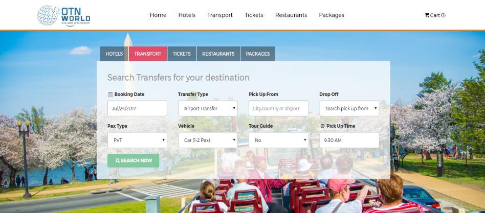 How To Book TRANSFERS & TOURS 1 Select traveling date Select transfer type (1. Airport 2. Point To Point 3. Day Tours).