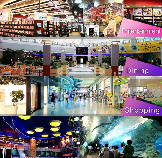 SPECIAL HIGHLIGHTS COEX Mall Along with hundreds of shops, the mall houses two food courts, Megabox(movie theatres), COEX