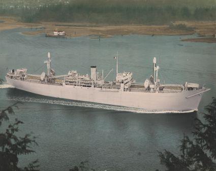 Victory Ship Entering Vancouver