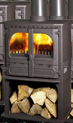Highlander MultiFuel range of stoves is complemented by a Log Store model which has all the features of