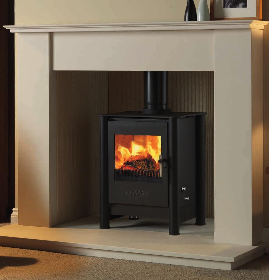 Offering form and function in perfect harmony, the 500 is equally at home in an inglenook, free standing in the room or as seen here, in a classic Tudor arch