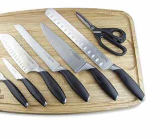 29 FOOD PREPARATION (134 142) CUTLERY & BOARDS Poultry Shears Breakaway Blades for Easier Cleaning Model #973-102 has 3 3 /4" serrated bottom blades. Notch helps keep product from slipping.