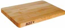 99 628-316 18"x24" 105.00 99.99 Wood Cutting Boards Constructed of Hard Rock Maple. Model #671-080 features convenient hand grips. Thickness WxD Wt. 671-078 1 1 /4" 12"x18" 8# $39.
