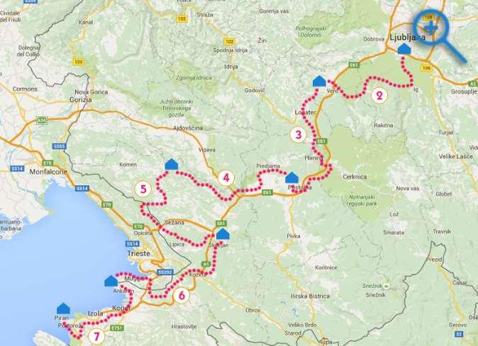 Route Technical Characteristics: Tour Profile: Suitable for cyclists of average fitness.