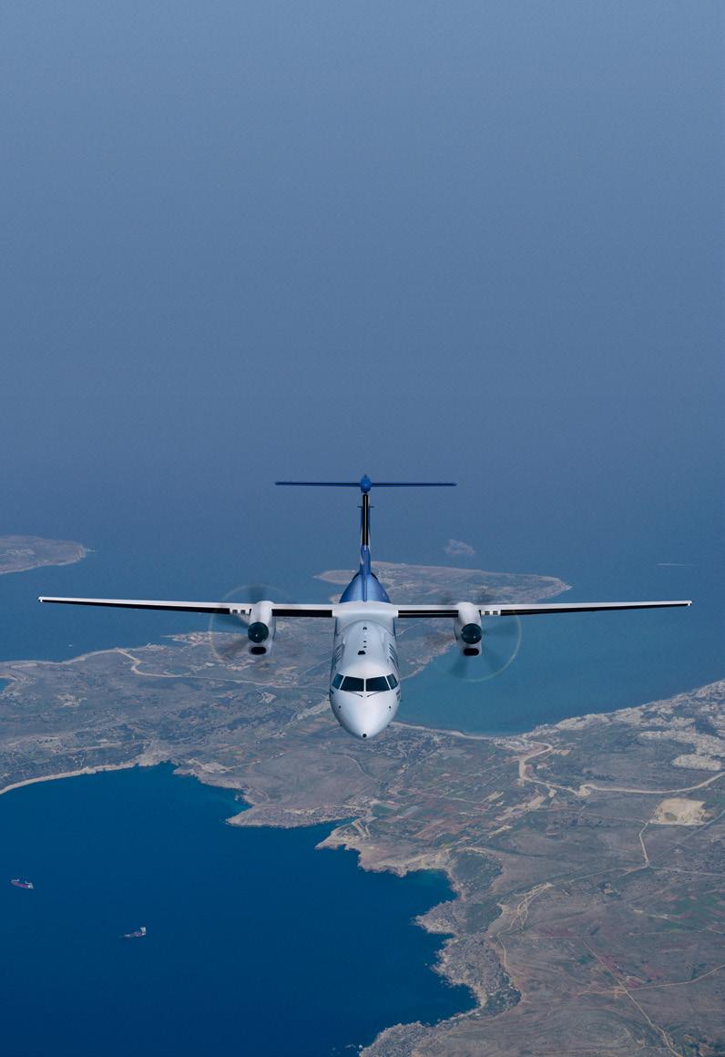 introduction The Q400, the latest in the Q Series family, provides unmatched performance and operational flexibility. Designed as a modern, 21st-century turboprop, it entered service in the year 2000.