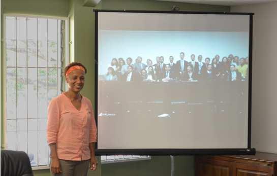 IIR Director delivers Virtual Guest Lecture to Matías Romero Institute, Mexico IIR Director, Professor Jessica Byron in the Yves Collart Board Room with her counterparts of the Matías Romero