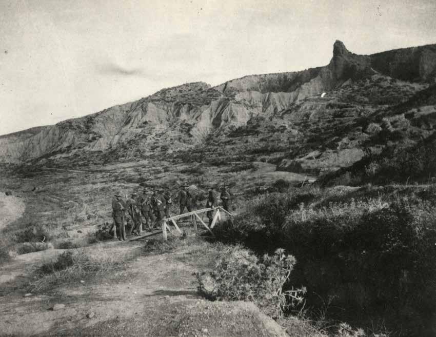 A view of Walkers Ridge and the Sphinx in December 1918. John found a page from a New Zealand paper. This page listed the men from the CMR who were wounded taking that trench on 21 August 1915.