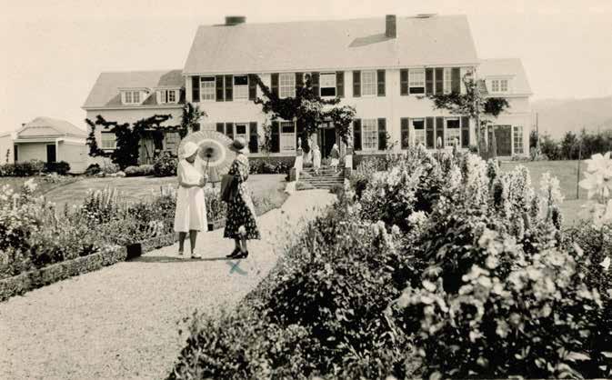 The Four Peaks homestead when its gardens had been established.