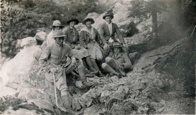 John and a climbing party circa 1920s.