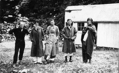 Clive Barker (second from right) with his sisters Esther (on the right) and Doris (second from left).