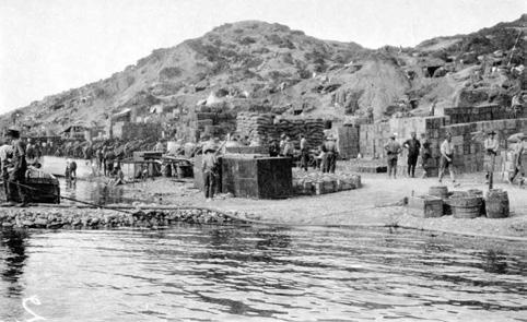 The crowded foreshore at ANZAC Cove. Extracts in diary form from small book 9 May to 11 June 1915 Sunday 9 May 1915. Joined the Regiment at the timber wharf.